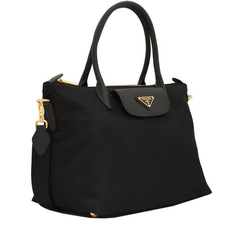 prada shopping tote tessuto black|Prada totes for women.